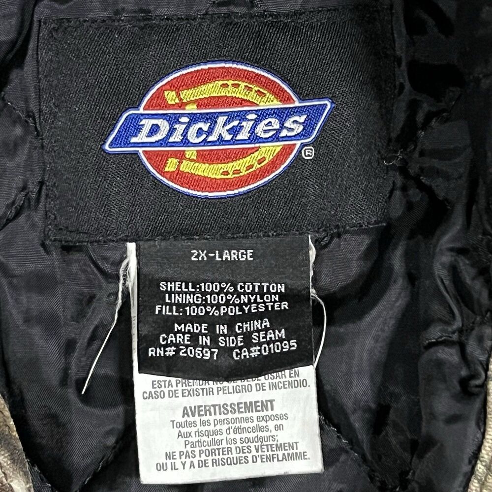 Dickies Camo Full Zip Realtree Mens 2XL Weatherguard Jacket Hunting Work - Picture 3 of 12